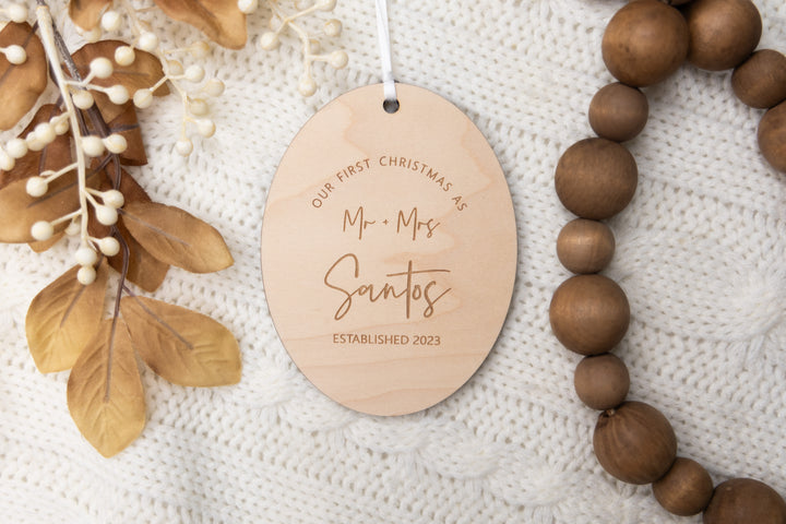 'Mr. & Mrs.' Christmas Ornament