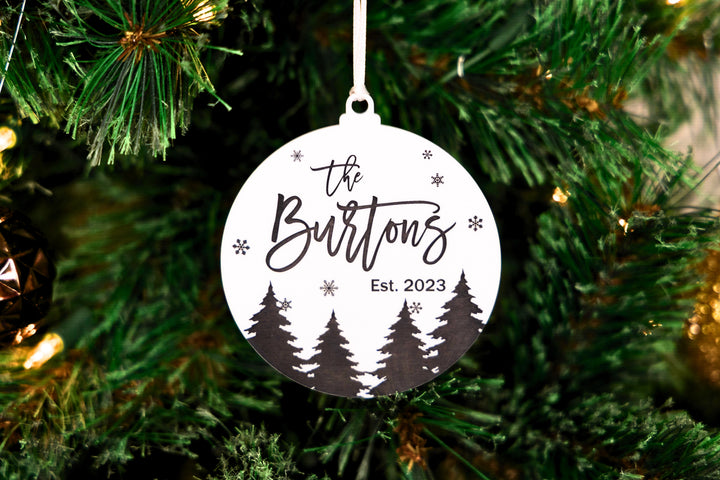 Family Name Ornament (Opaque)