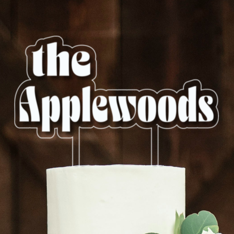 Personalized Acrylic Wedding Cake Topper With Names, Custom Wedding Cake Topper, Custom Cake Topper For Wedding, Cake Topper Floating Chroma