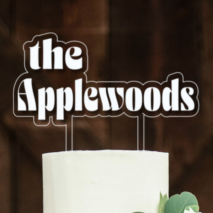 Personalized Acrylic Wedding Cake Topper With Names, Custom Wedding Cake Topper, Custom Cake Topper For Wedding, Cake Topper Floating Chroma