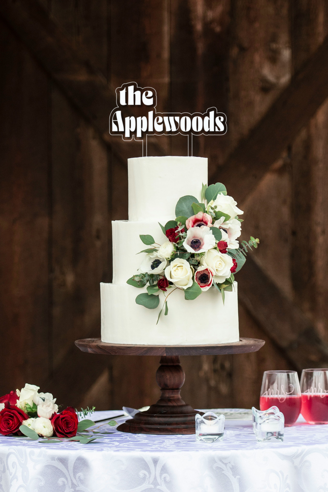 Personalized Acrylic Wedding Cake Topper With Names, Custom Wedding Cake Topper, Custom Cake Topper For Wedding, Cake Topper Floating Chroma