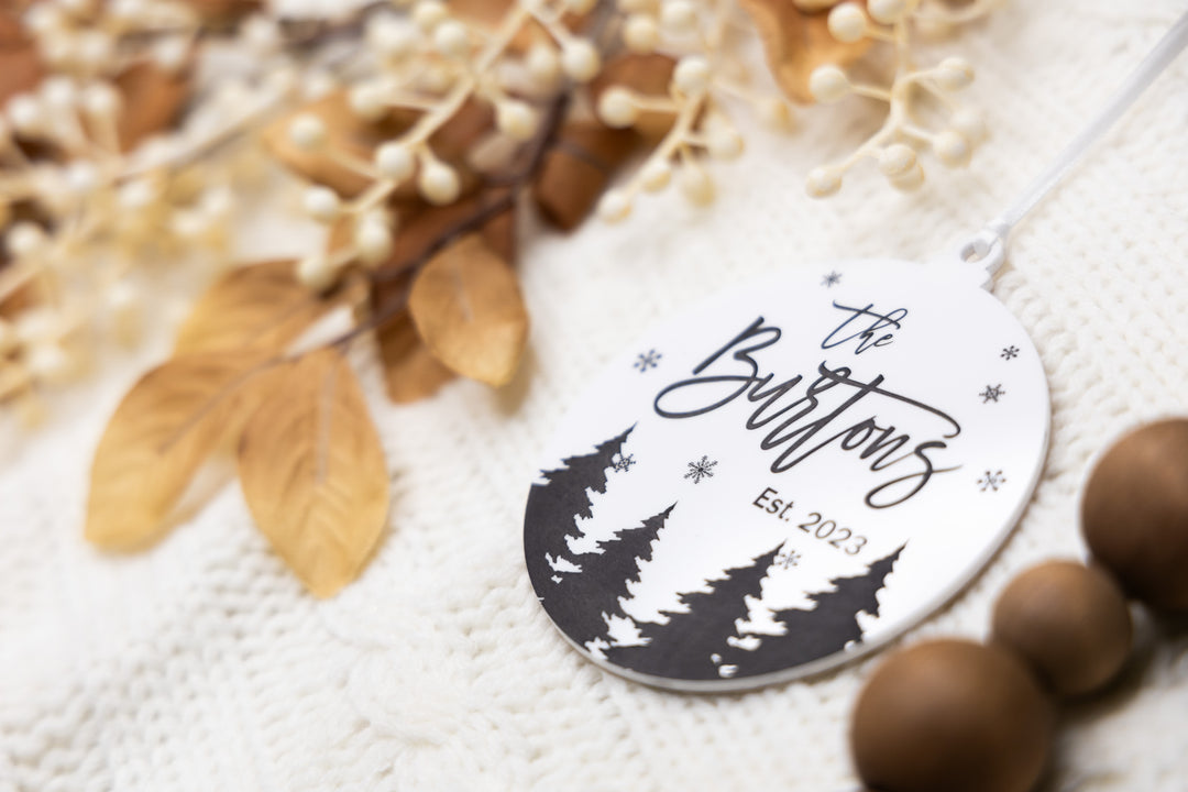 Family Name Ornament (Opaque)