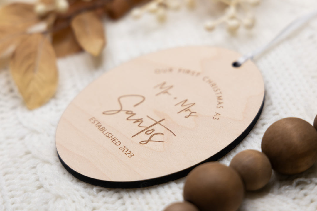 'Mr. & Mrs.' Christmas Ornament