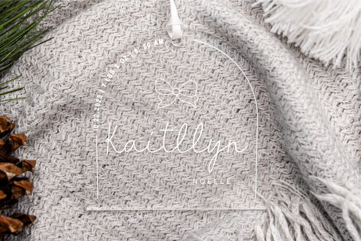 Personalized Baby Ornament