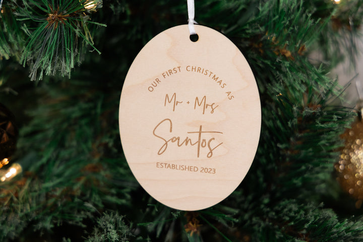 'Mr. & Mrs.' Christmas Ornament