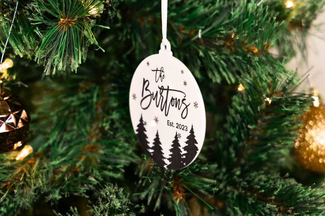 Family Name Ornament (Opaque)