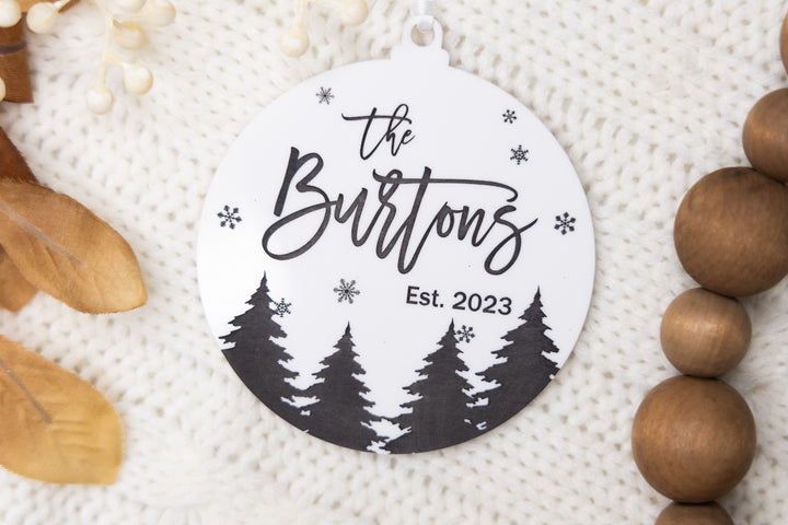 Family Name Ornament (Opaque)