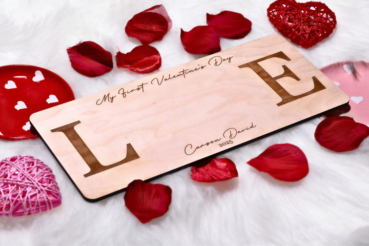 Baby's First Valentine's Day Hand & Footprint Craft Plaque