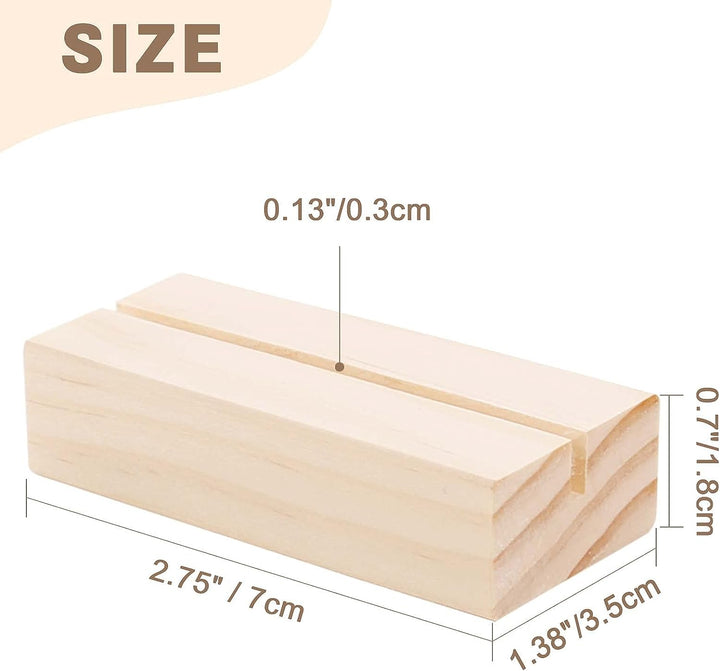 Wooden Stand For Acrylic Table Number Signs, Guestbook Signs, Wood Sign Holders, Table Number Base