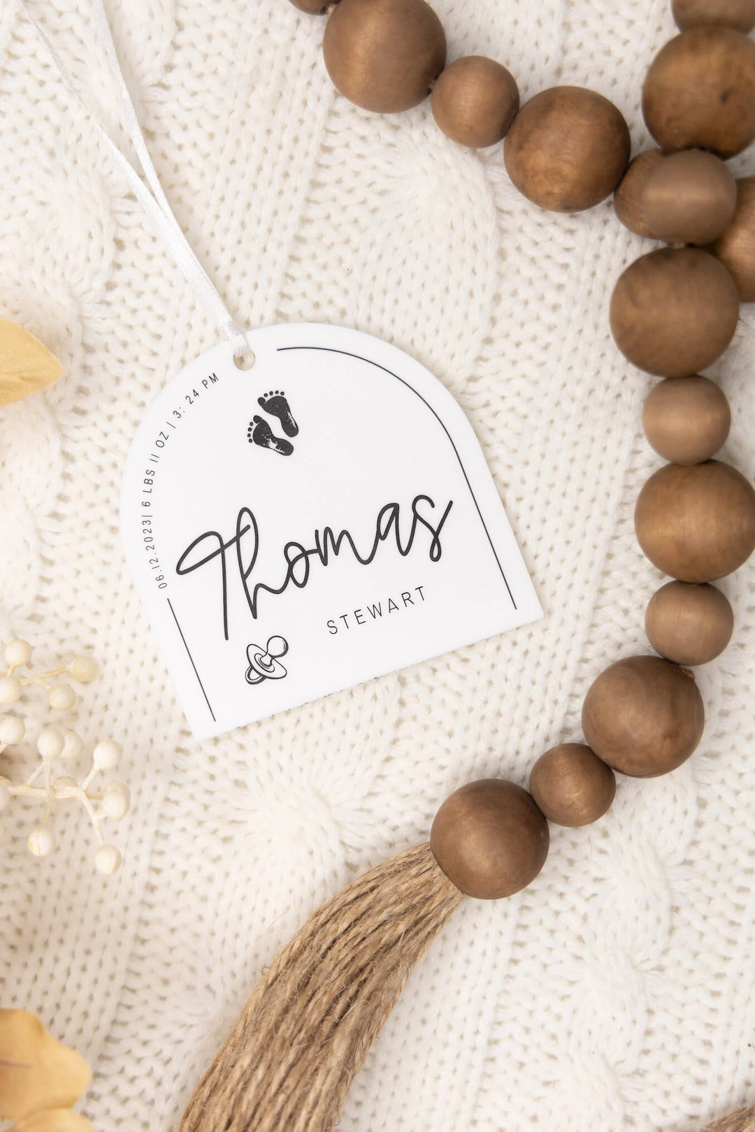 Baby's First Christmas' Ornament (Opaque)
