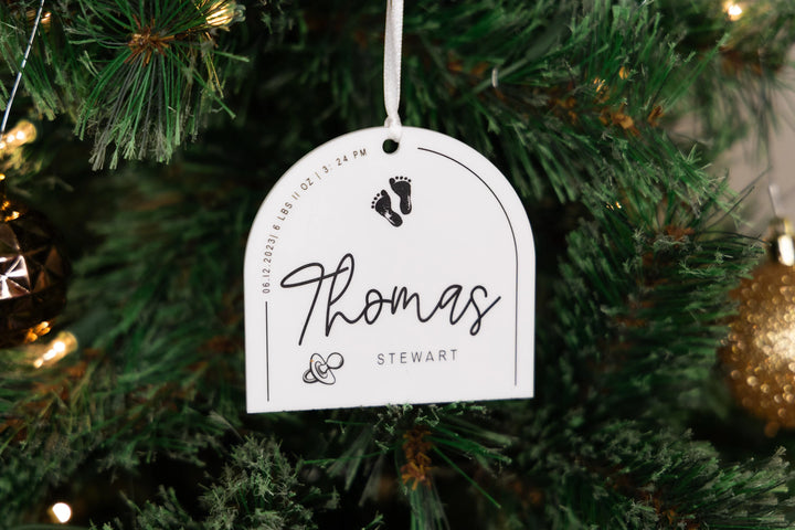 Baby's First Christmas' Ornament (Opaque)
