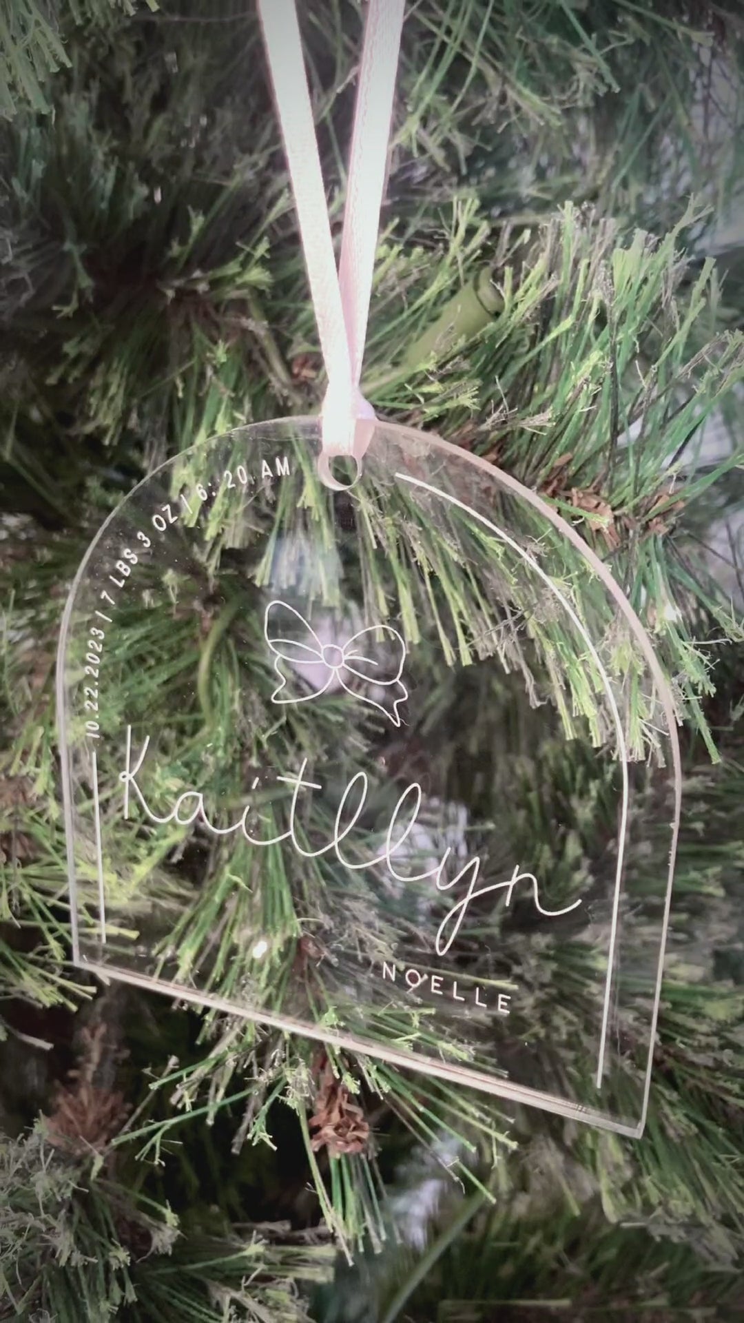 Personalized Baby Ornament
