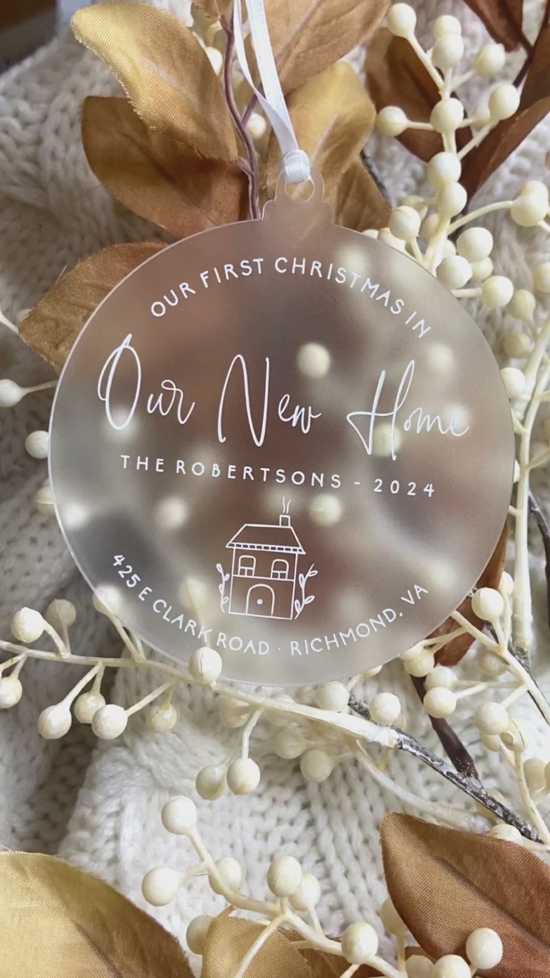 Personalized New Home Ornament