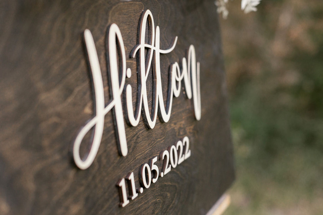 3D Square Alternative Guestbook Sign. Laser Square Guestbook - Masterblush