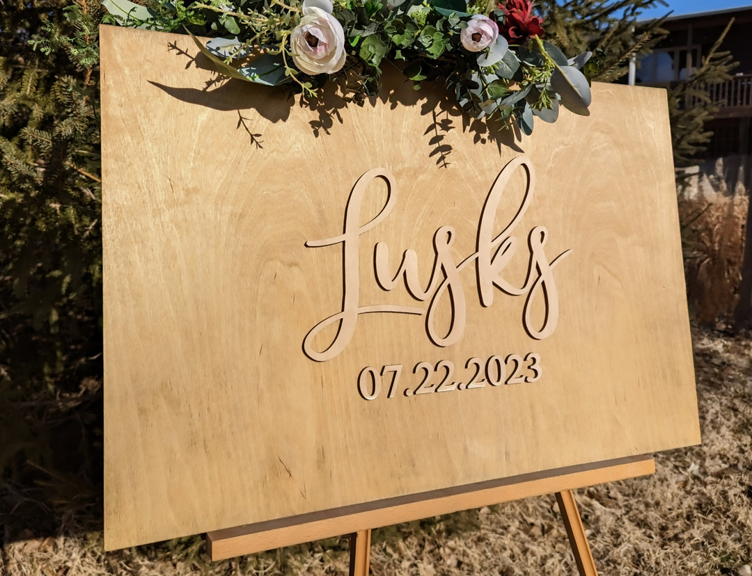 3D Square Alternative Guestbook Sign. Laser Square Guestbook - Masterblush