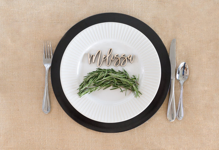3D Laser Cut Name Place Cards - Medina Style