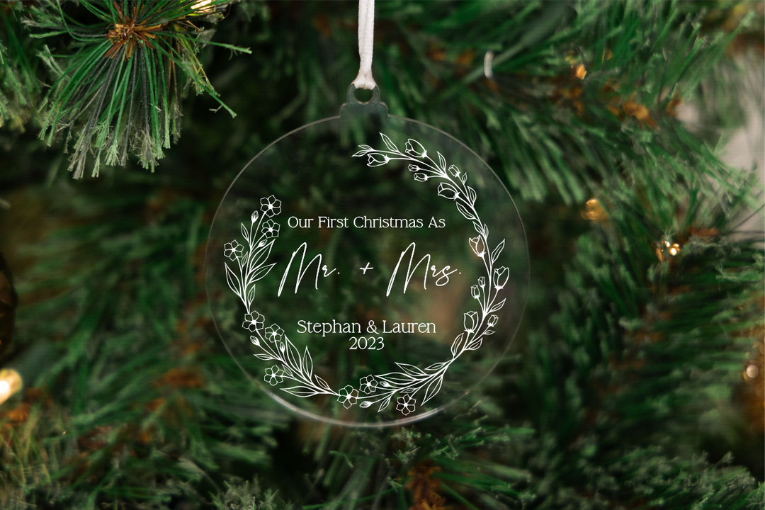 First As Mr Mrs Ornaments
