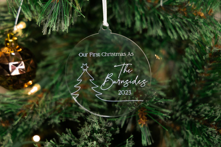 'Our First Christmas' Ornament (Christmas Tree)