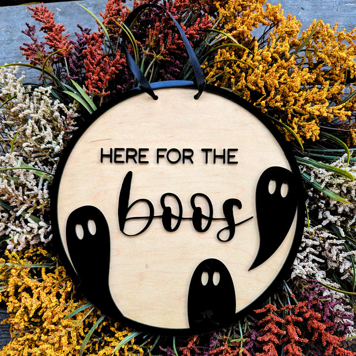 3D Spooky Halloween Front Door Sign, Fall Décor, Spooky Décor, Fall Porch Décor, Last Name Sign, Halloween Décor, Halloween Ghosts