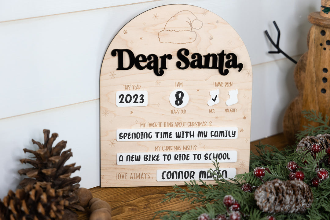 'Dear Santa' Sign