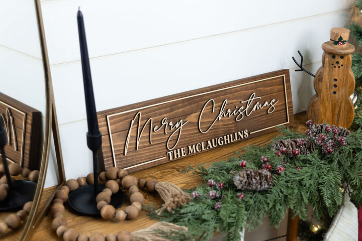 Custom 'Merry Christmas' Sign