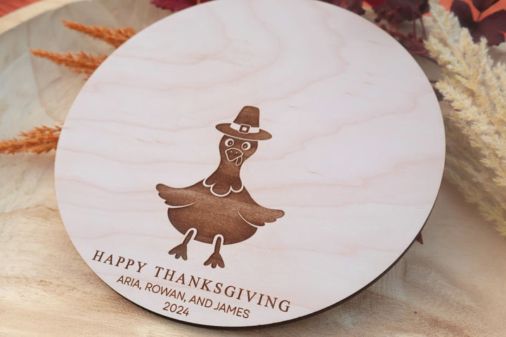 My First Thanksgiving Handprint DIY Art, Turkey Kids Art Keepsake