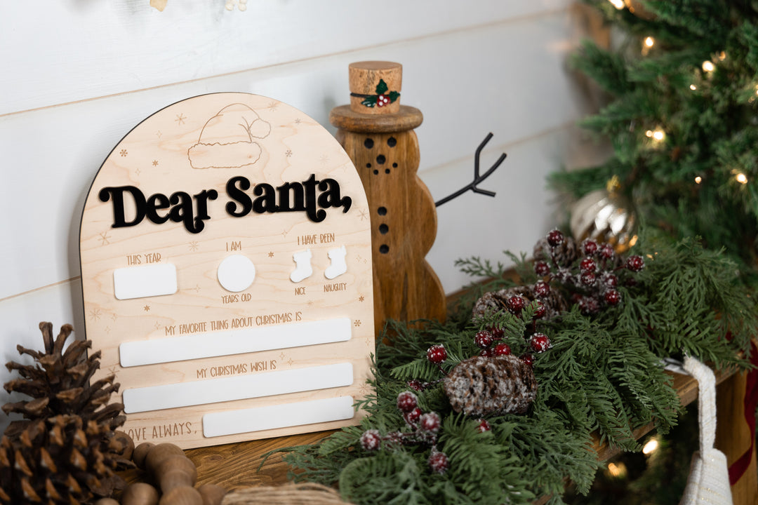 'Dear Santa' Sign