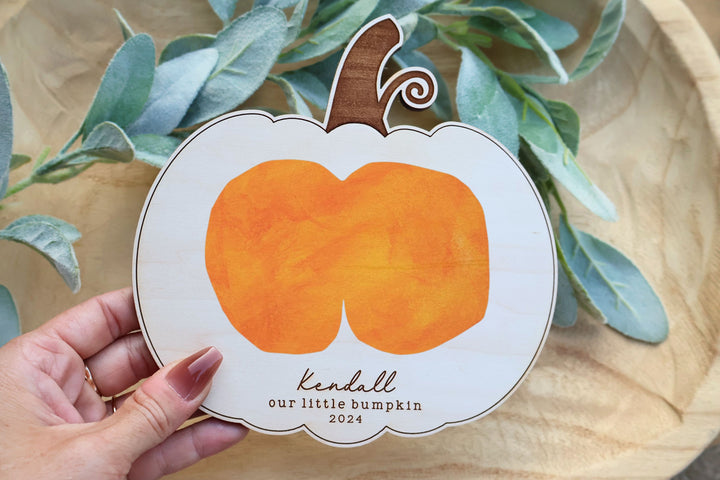 Our Little Bumpkin Craft, DIY Baby Bum Keepsake, My First Halloween Art