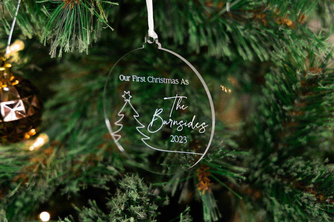 'Our First Christmas' Ornament (Christmas Tree)