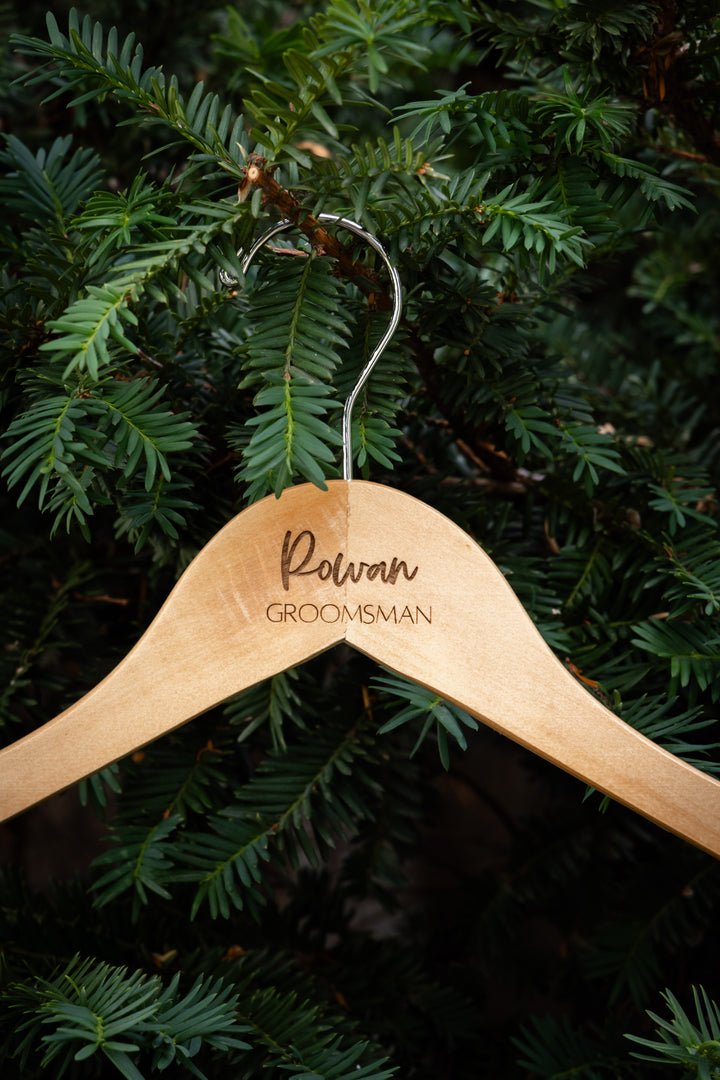 Personalized Engraved Wedding Dress Hangers for Bridal Party. Hanger Classic