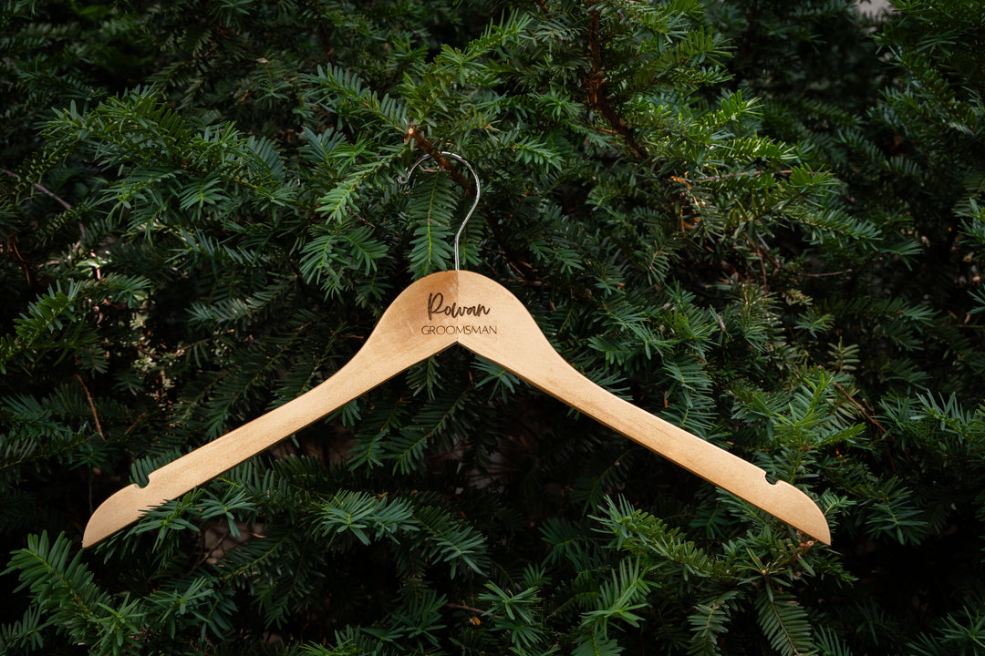 Personalized Engraved Wedding Dress Hangers for Bridal Party. Hanger Classic