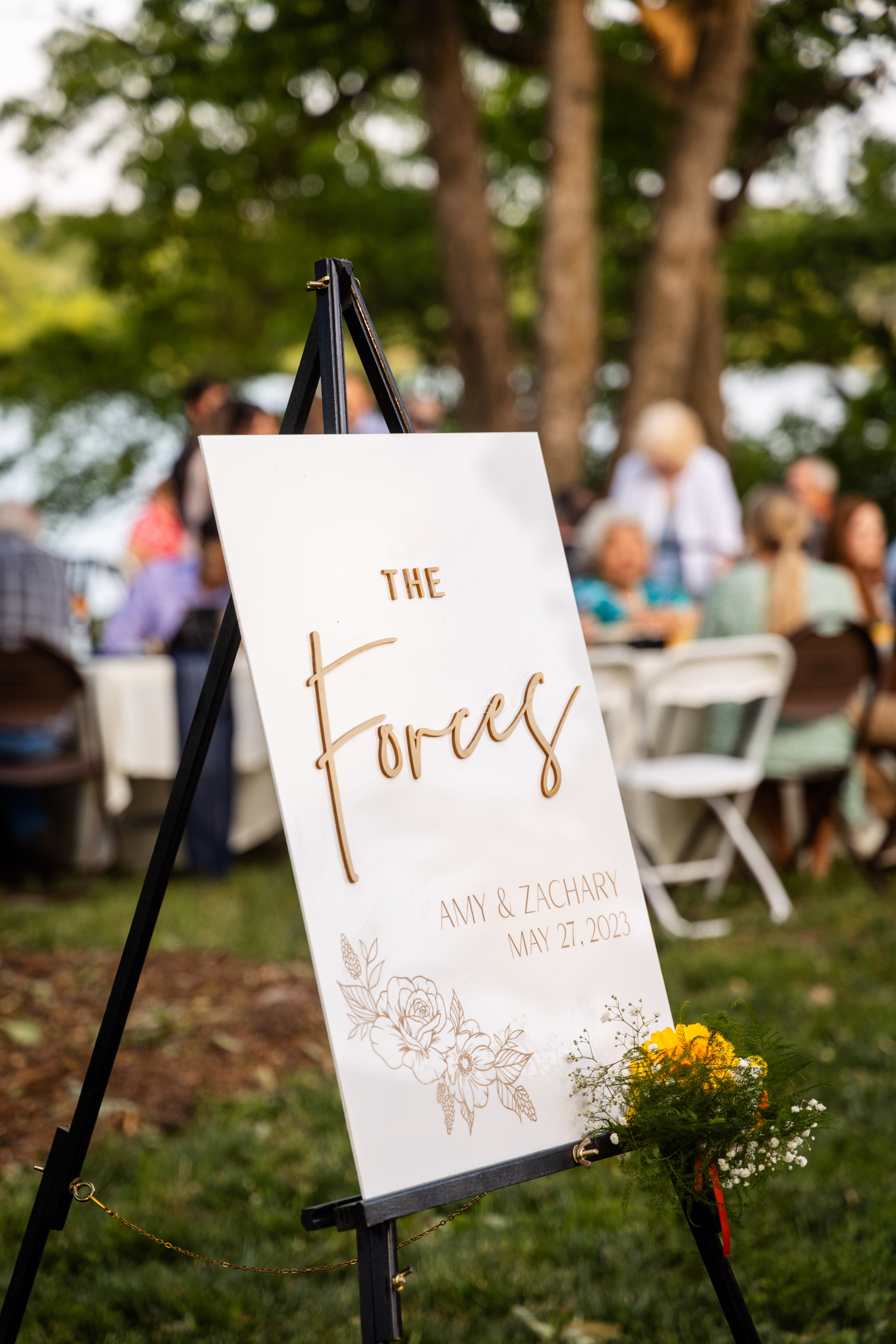 3D Acrylic Welcome Wedding Sign. Laser Welcome - SilverSouth