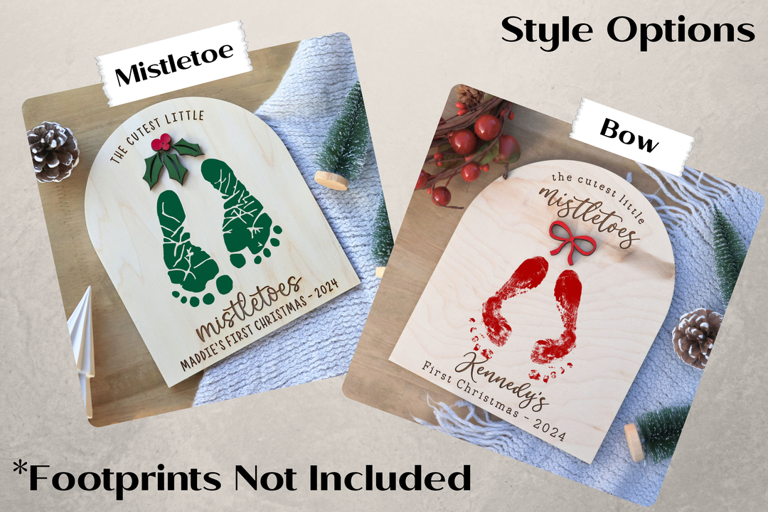 The Cutest Little Mistletoes DIY Footprint Craft