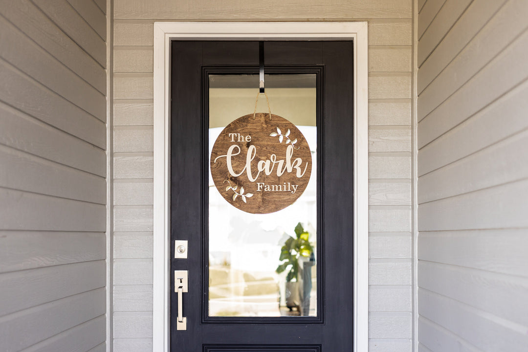 3D Last Name Front Door Sign