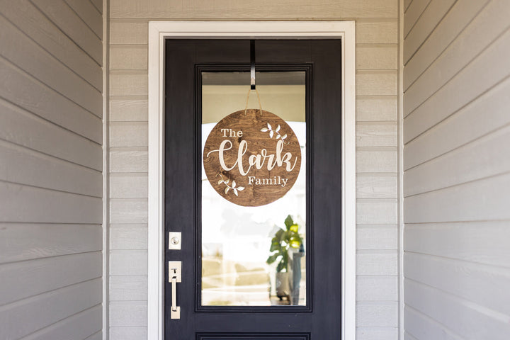 3D Last Name Front Door Sign