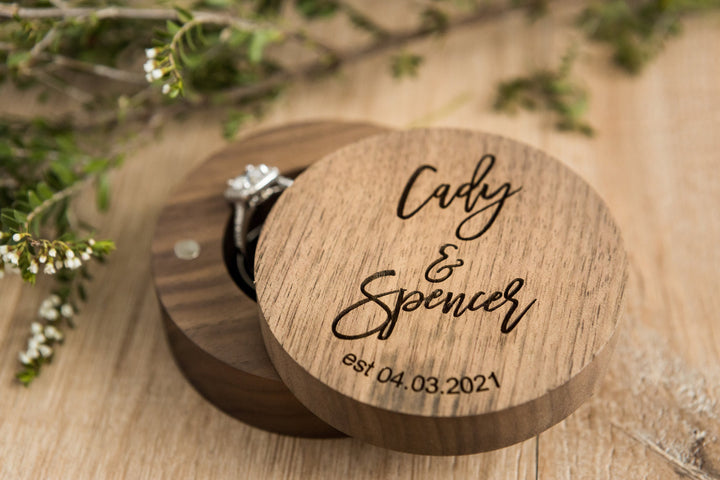 Personalized Wedding Ring Box