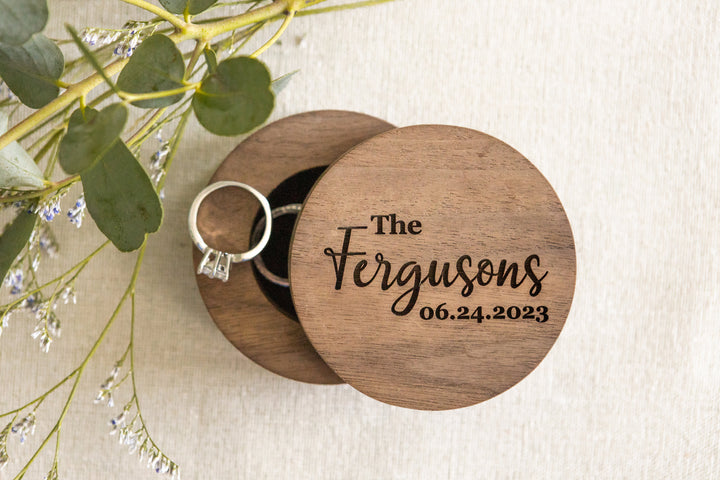 Custom Name Ring Box