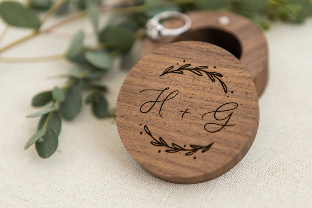 Personalized Wedding Ring Box