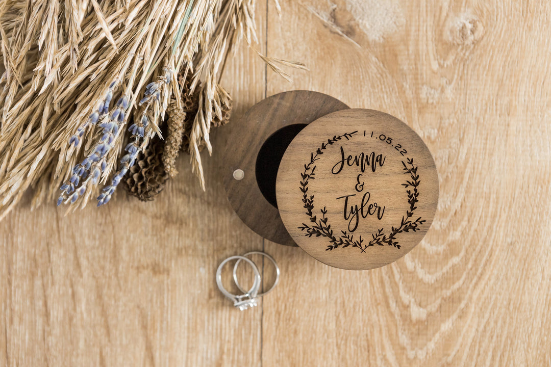 Personalized Wedding Ring Box