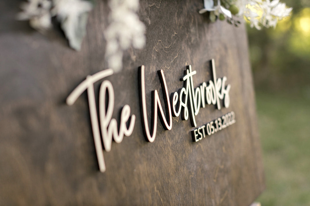 Wooden Guest Book Wedding Alternative