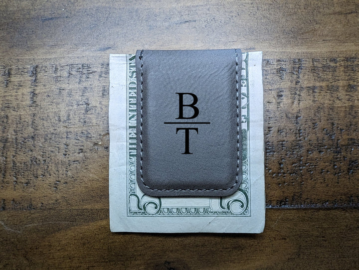 Personalized Leatherette Money Clip