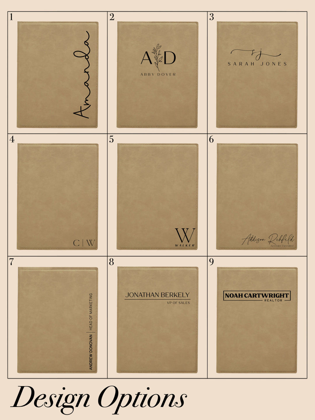 Personalized Padfolio For Men