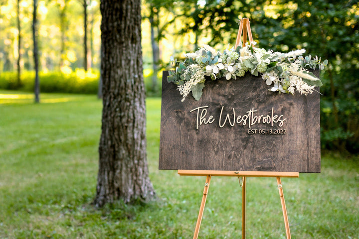 Wooden Guest Book Wedding Alternative