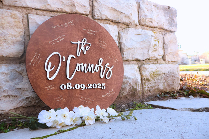 Last Name Guest Book Sign