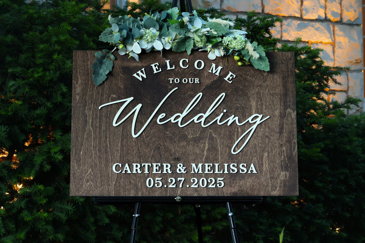 Custom Welcome Wedding Sign