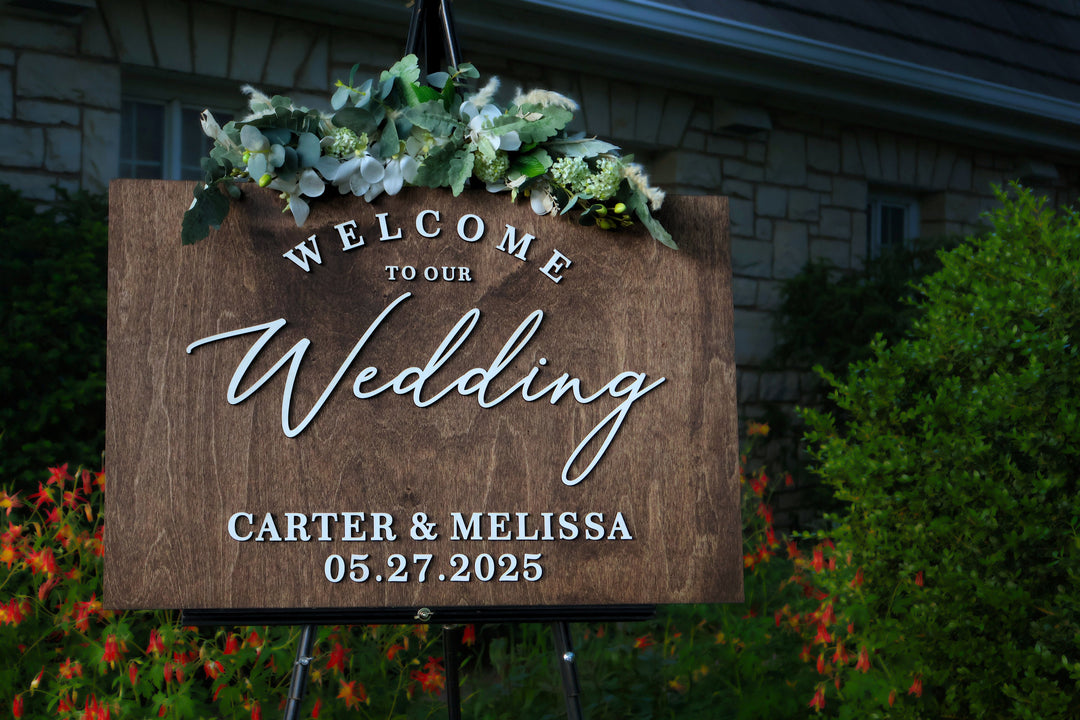 Custom Welcome Wedding Sign