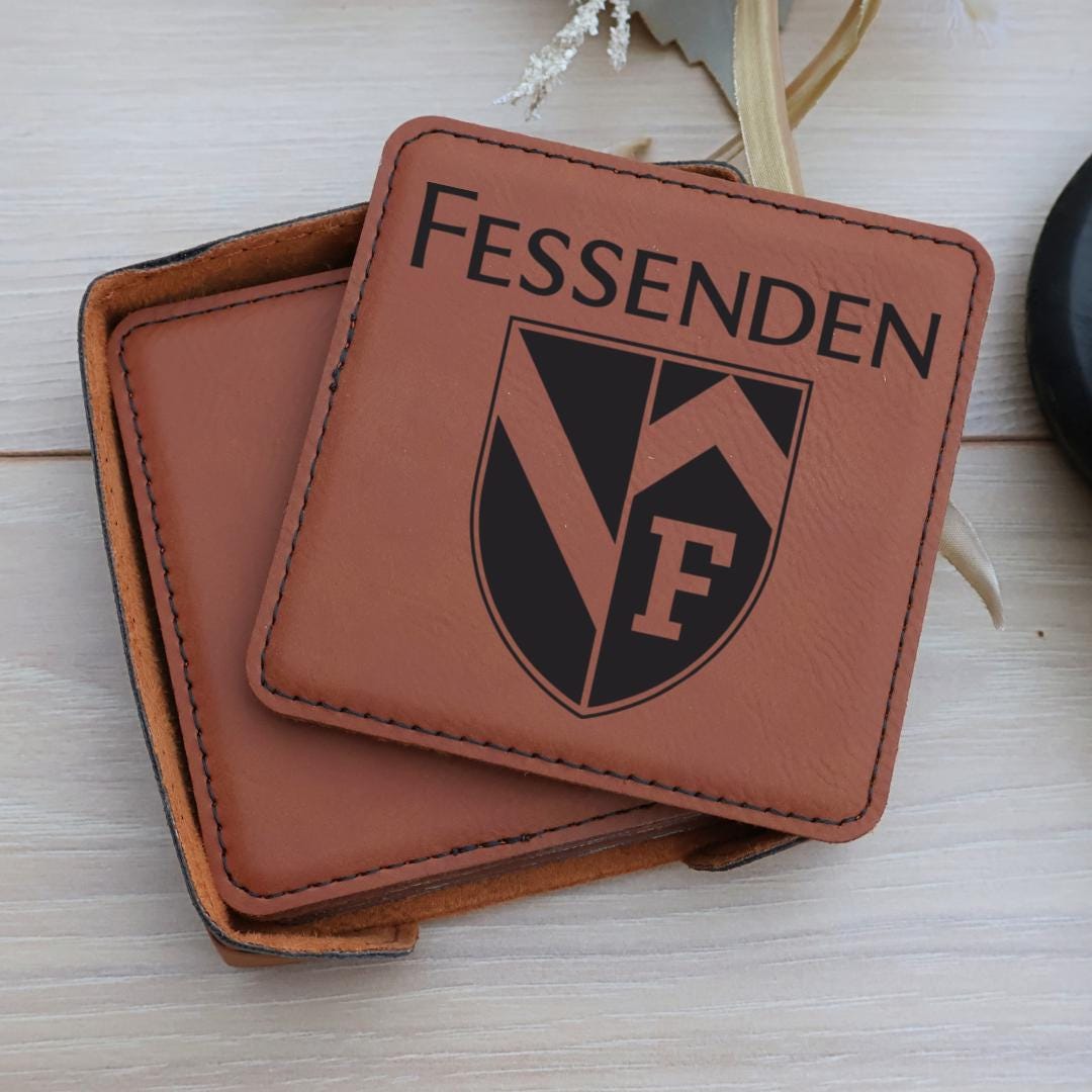 Engraved Initials Coaster Set