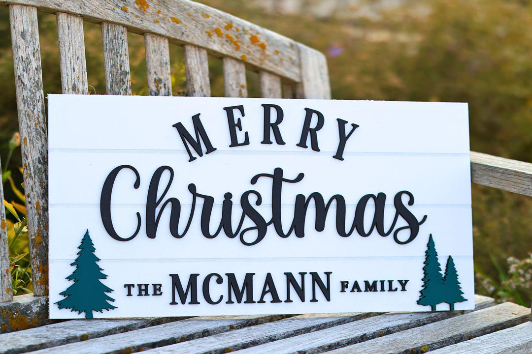 Pallet Family Christmas Sign