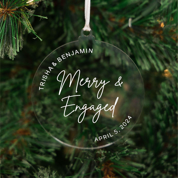 Merry &amp; Engaged Ornament