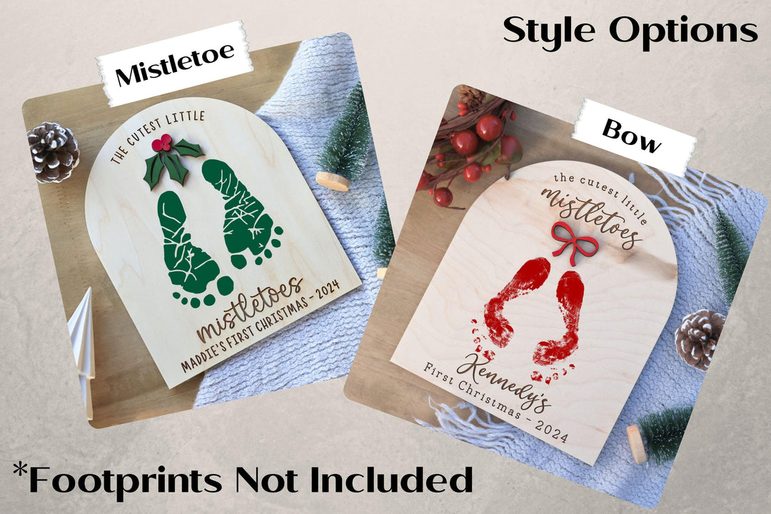 DIY Footprint Christmas Art
